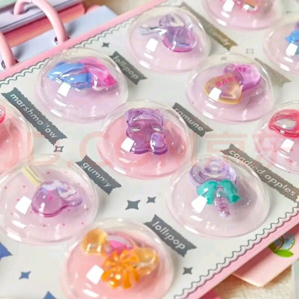 Wholesale 3D Capsule Creative Illustration Relief Crystal 3D Children's Stickers Craft Educational Reward Mobile Phone Camera Decoration Stickers