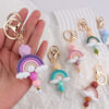 O1CN01fGg2mj1NrNvb7ivqa_2214899881623-0-cib Wholesale Rainbow Teething Ring Clip With Silicone Beads and keychain.