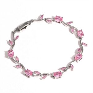 All pink bracelet silver