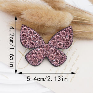 4.2*5.4cm*purple butterfly 4.3g