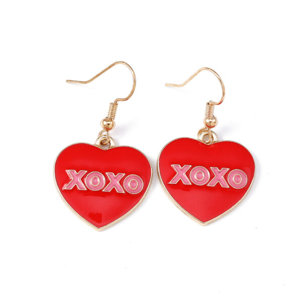 O1CN01fJ1vtI1vacJIGCzkb_2866776189-0-cib Wholesale Valentine's Day Series Red and Pink Heart Ear Hook Earrings