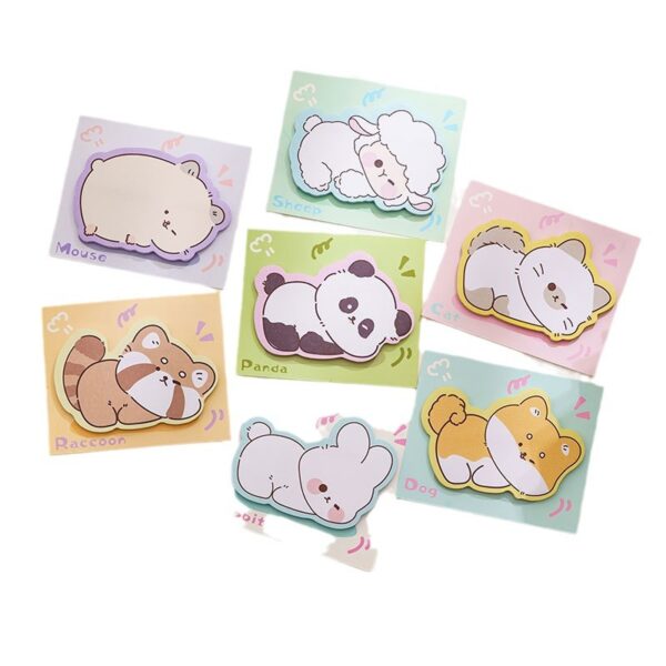 Wholesale Cartoon variety of animals tearable adhesive Sticky Note