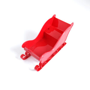 Red sleigh cart 1 opp bag individually packaged
