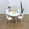 Wholesale Miniature food toy circular dining table and chair