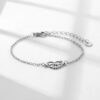 Wholesale Stainless Steel Mother's Day Bracelet Heart Bracelet