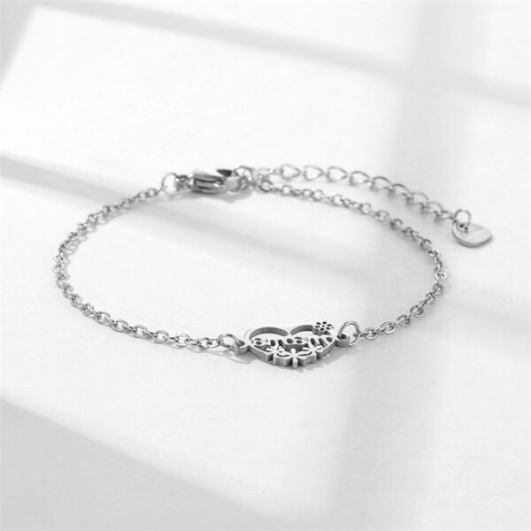 Wholesale Stainless Steel Mother's Day Bracelet Heart Bracelet