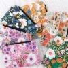 Wholesale Printed folded zipper style colorful floral coin purse