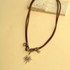 Wholesale Octagonal Brown Melard Series Double layered Clavicular Chain