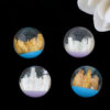 Wholesale Acrylic Beads in Beads Jinshan Yinshan Castle Half Hole Beads Pen Cap