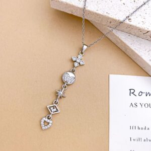 Xl5091 butterfly love necklace silver