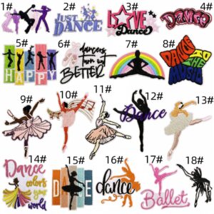 Cartoon dance cloth patch set 18 pieces