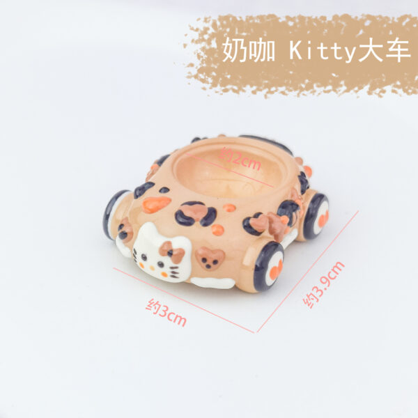Wholesale Hand-made Diy Through-hole Beaded Mobile Phone Chain Sliding Hand-painted Big Car Beaded Pen Aessories