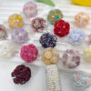 Wholesale 20pcs ceramic clay luminous rose ball beads