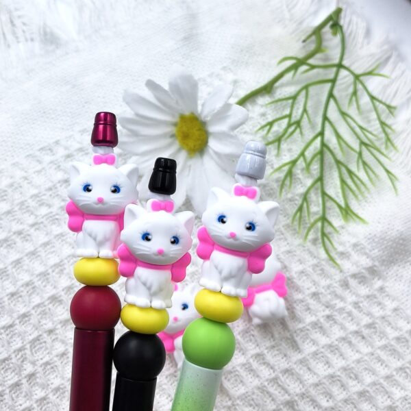 O1CN01fUM4q72FO3hQu5PtO_2216349148869-0-cib Wholesale 10pcs 3D Three-dimensional Silicone Cute Pink Kitten Cartoon Beads