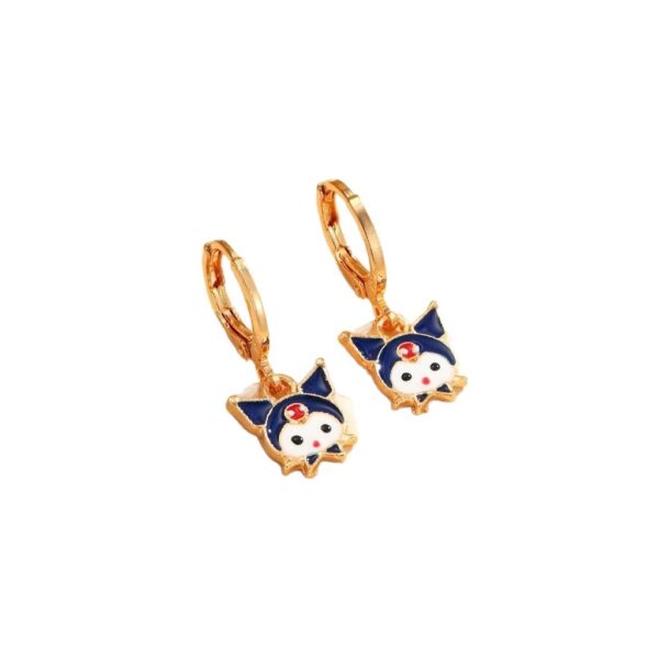 Wholesale Cute gold dripping cartoon earrings