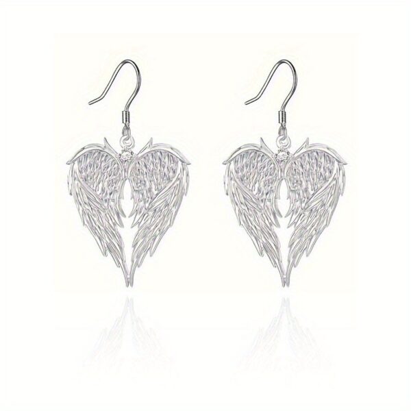 Wholesale Silver Angel Wings Heart Wings Necklace
