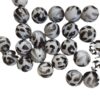 Wholesale 5pcs 20mm Acrylic Cute White Leopard Print Beads