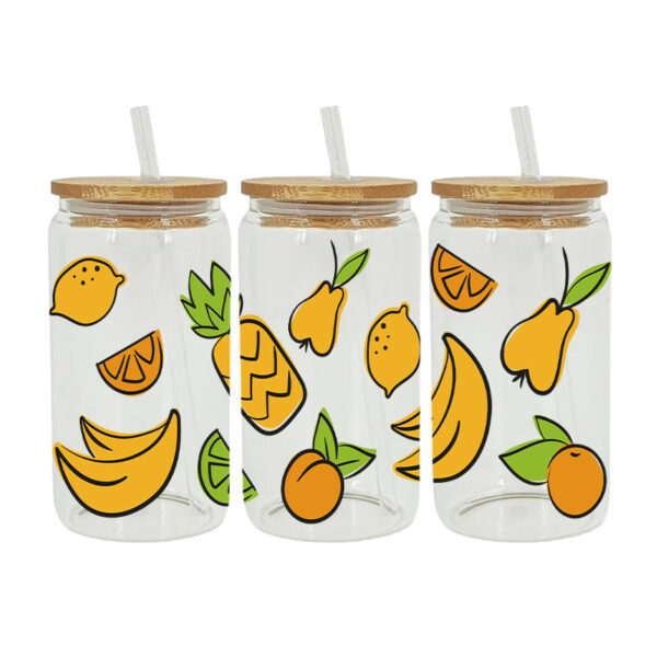Wholesale Uv Transfer Sticker Glass C Crystal Label Crystal Sticker Exclusive for 16oz Glass C Special Sticker 23Cmx11Cm