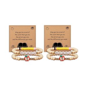 Wooden beads + two sets of yellow polymer clay + book cards