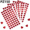 Wholesale Heart Stickers Kids Glitter Love Stickers