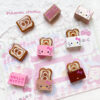 O1CN01ffo4cv1Rx7H2MJ9sP_2200763052177-0-cib Wholesale Kitten Sliced Toast Beaded Letter Box through Hole Acrylic Beads DIY Handmade Aessories Materials