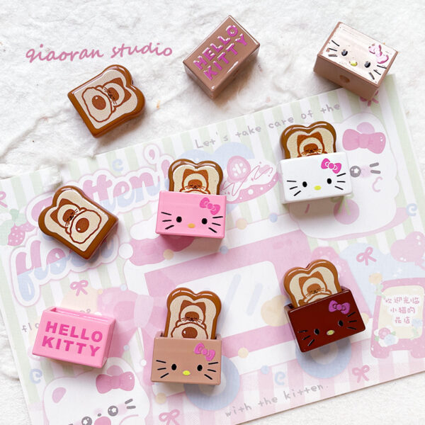 O1CN01ffo4cv1Rx7H2MJ9sP_2200763052177-0-cib Wholesale Kitten Sliced Toast Beaded Letter Box through Hole Acrylic Beads DIY Handmade Aessories Materials
