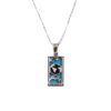 Wholesale Gold and silver Tarot card necklace
