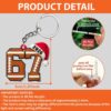 Wholesale Ball 67 Pendant Acrylic 2D Plane Christmas Pendant Keychain
