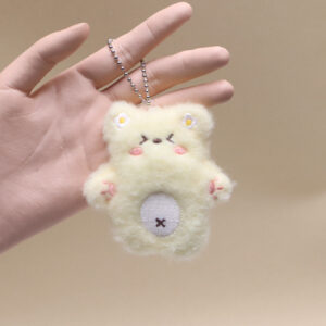 Squeaky Yellow Bear [Beaded Necklace Style]