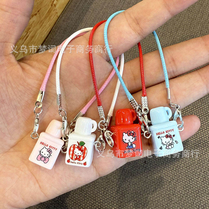 Wholesale Mini Model Ribbon Cartoon Meow Thermos Doll Aessories