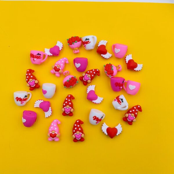 O1CN01fjGFTI2FO3iYH32Xj_2216349148869-0-cib Wholesale 10pcs 3D Stereoscopic Valentine's Day Series Silicone DIY Beads