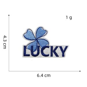 Blue Series cloth stickers 4#