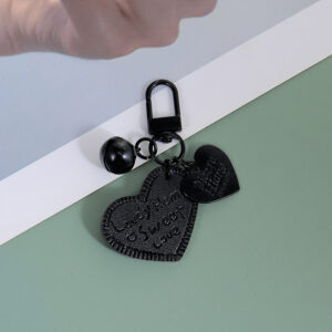 Little heart bell-black