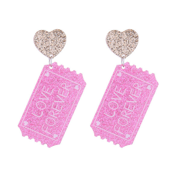 O1CN01fmOvoz2BSrPLGksg4_2210951808338-0-cib Wholesale Valentine's Day Love Text Acrylic Earrings
