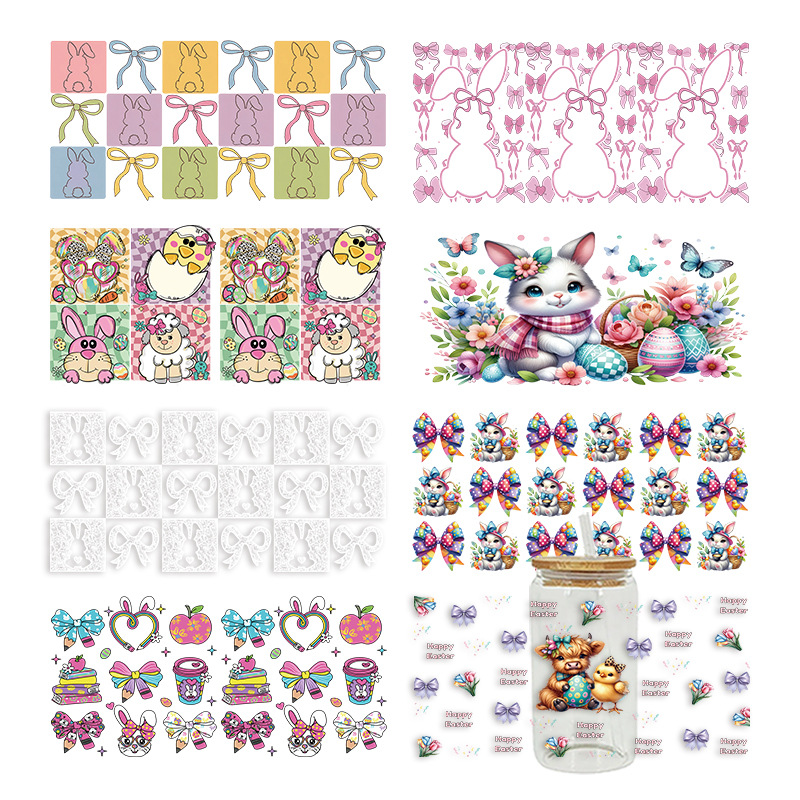 Wholesale UV Transfer Paste Glass Crystal Label Crystal Paste Cross-border Special Paste for 16oz Glass C 23cmX11cm