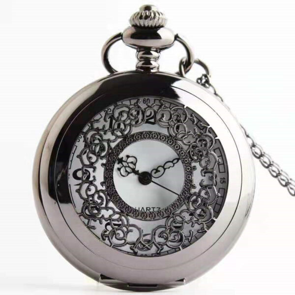Wholesale Hollow out retro quartz watch flip top large gold pocket watch