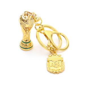 Argentina's gold two-piece set of the World Cup trophy