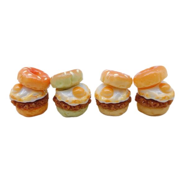 Wholesale Simulated Donut Egg Burger Miniature Food Toy Mini Burger