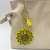 Wholesale Creative Rhinestone Sunflower Keychain Sunflower Bag Pendant