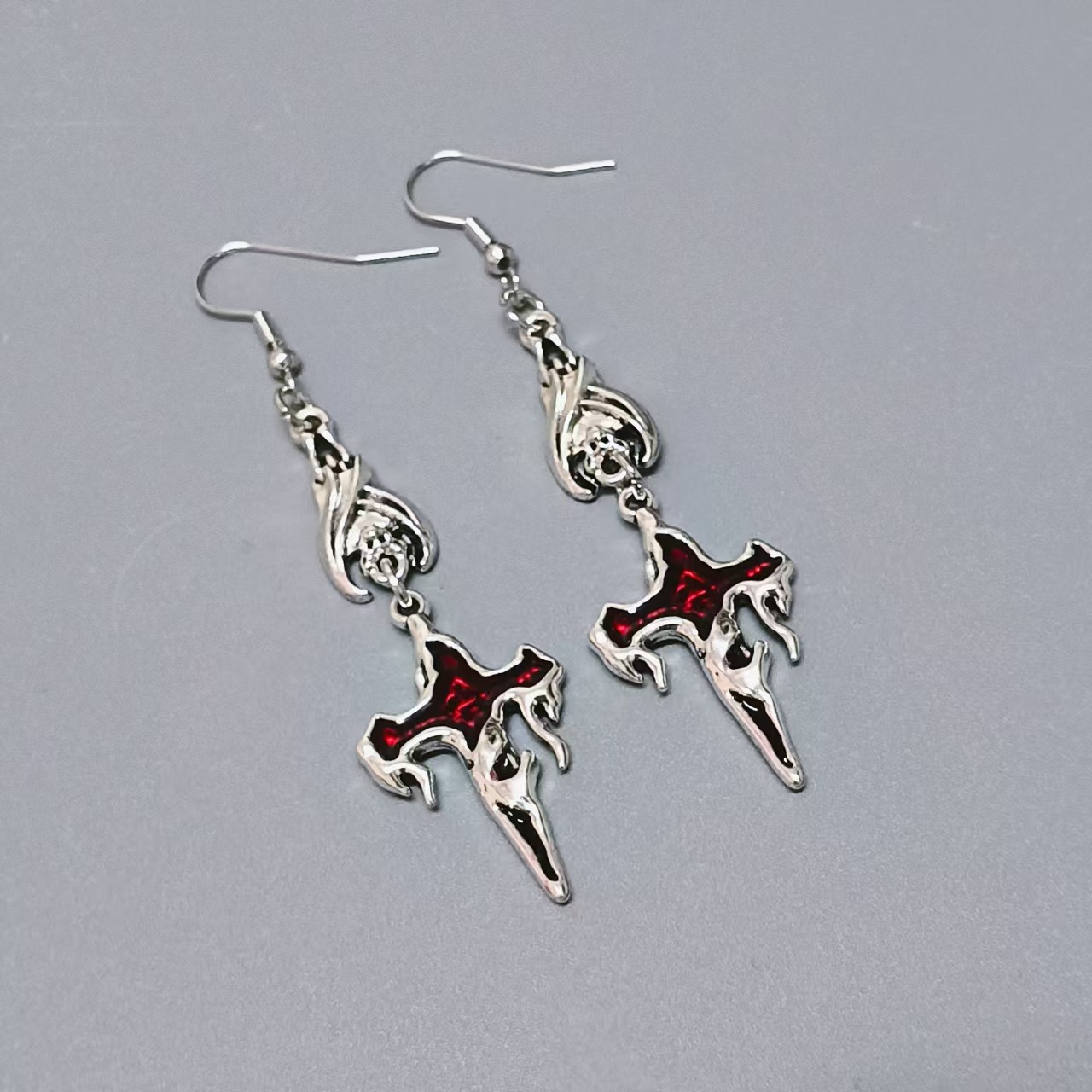 Wholesale Dark Gothic Punk Style Coin Vampire Flame