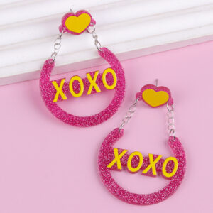 Round yellow letters