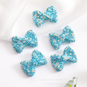 O1CN01fxMUqO1okxwJB0gp3_2218132465264-0-cib Wholesale Gypsophila Clay Straight Hole Bow 29*21 Bow Tie Beaded