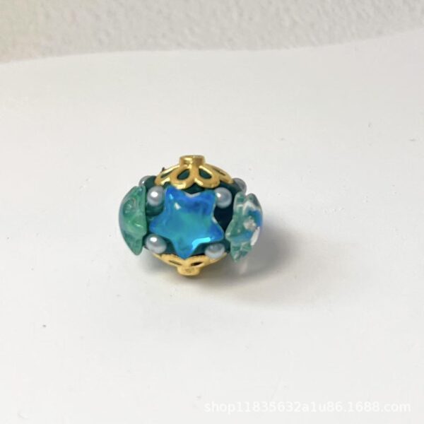Wholesale Multiple styles of Nepalese beads with inlaid rhinestones, heavy-duty and light luxury handmade beading DIY materials, loose beads, and aessories.