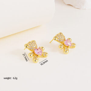 Bear earrings 2177
