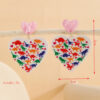 Wholesale Valentine's Day Double layered Love Earrings