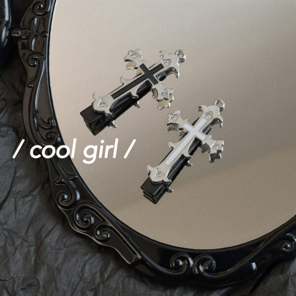 Wholesale Retro Sexy Cross Hairpin Halloween Sweet and Cool Style Hair Clip