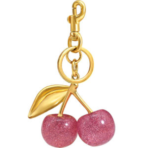 Gilt pink keychain