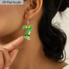 Wholesale St. Patrick's Day Magic Hat Digital Earrings Acrylic Earrings