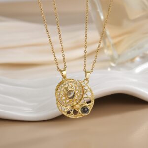 Magnetic couple necklace xl0287