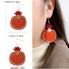 Wholesale Acrylic fruit vegetable Dragon Fruit earrings